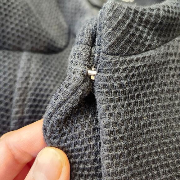 MNG Mango Moto Jacket Size M Black Tweed Structured - Picture 10 of 11